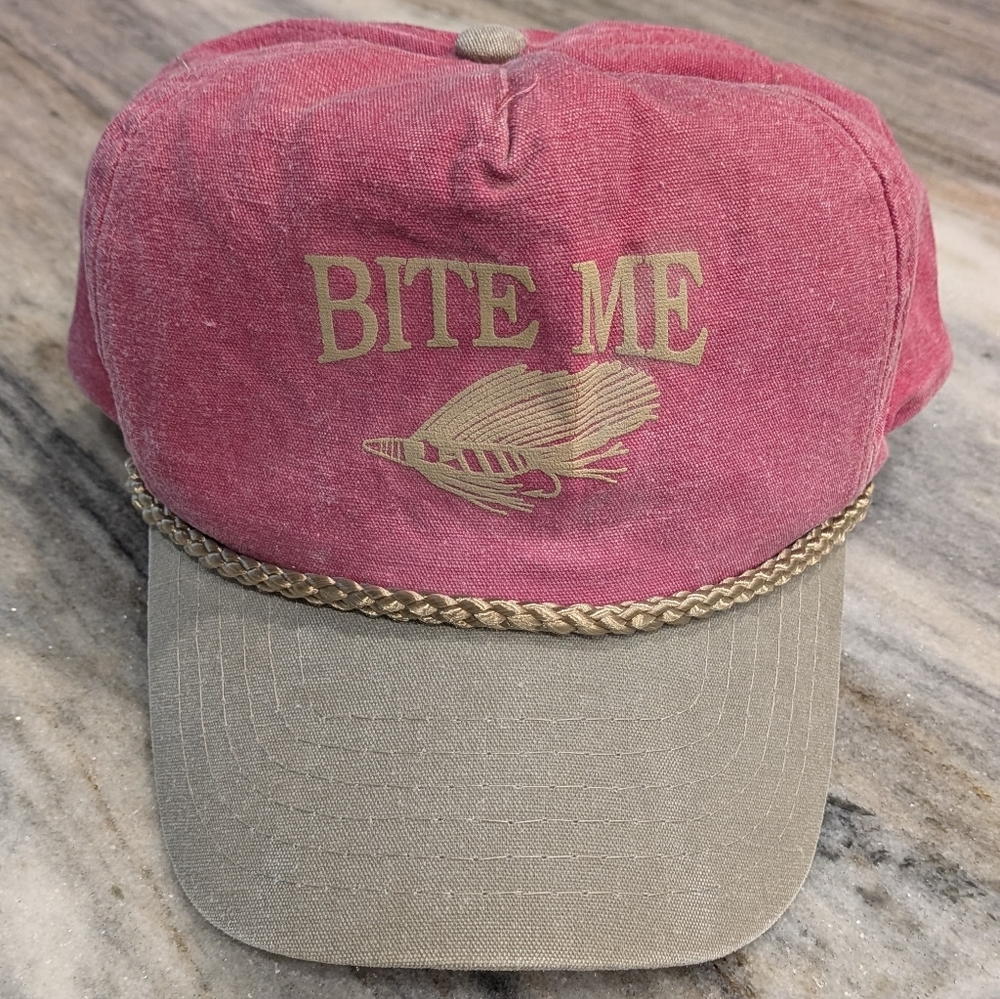 Bite Me Pink and Tan Women's Baseball Hat